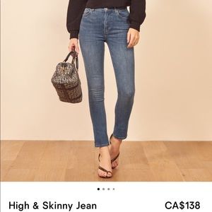 Reformation skinny jeans
